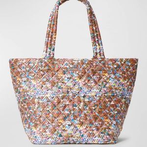 MZ Wallace Spangle Sequin Medium Metro Tote Deluxe